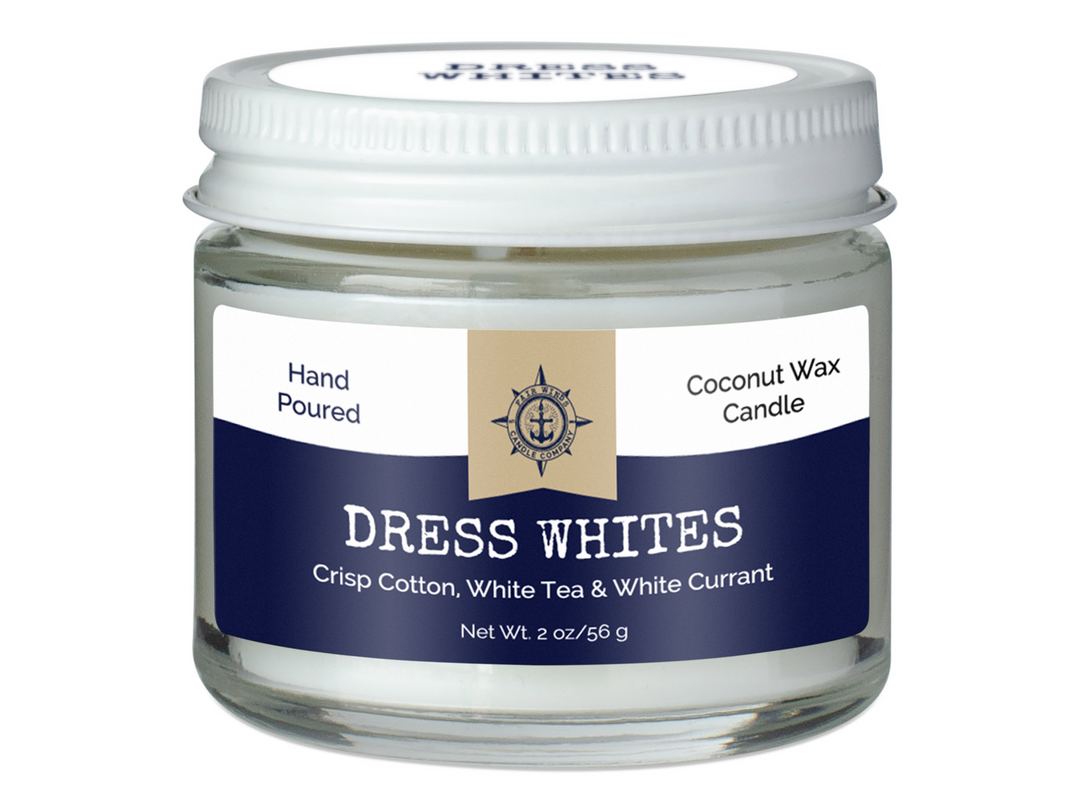 DRESS WHITES mini candle