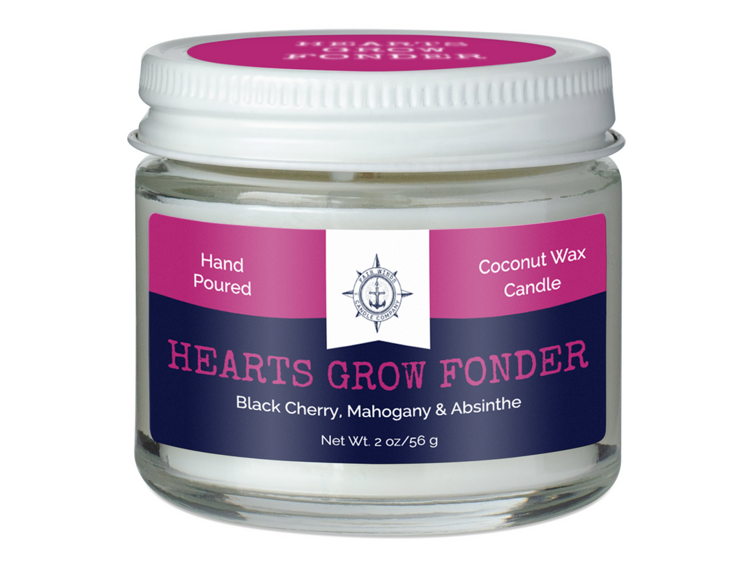 HEARTS GROW FONDER mini candle